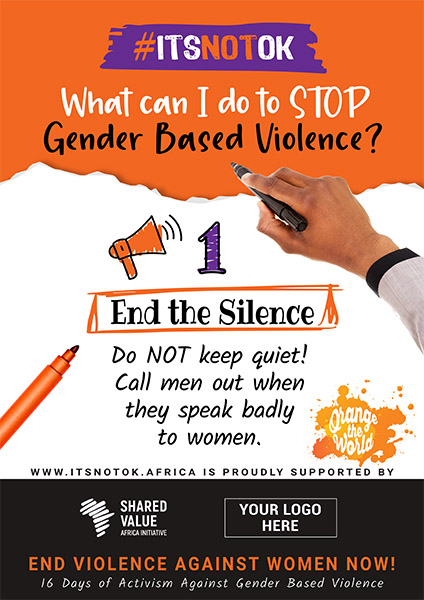 Poster Set 1A – What can I do? End the silence