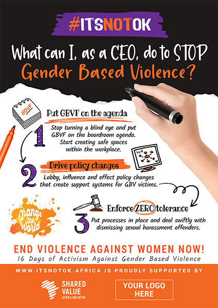 Poster 3 – What can CEOs do to stop Gender Based Violence?